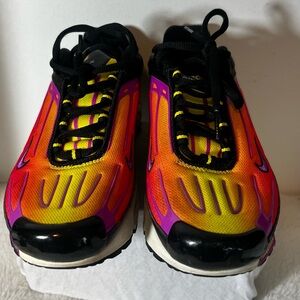 Nike Air Max Plus Tongue Logo Sneakers - Black, Yellow, Pink, White